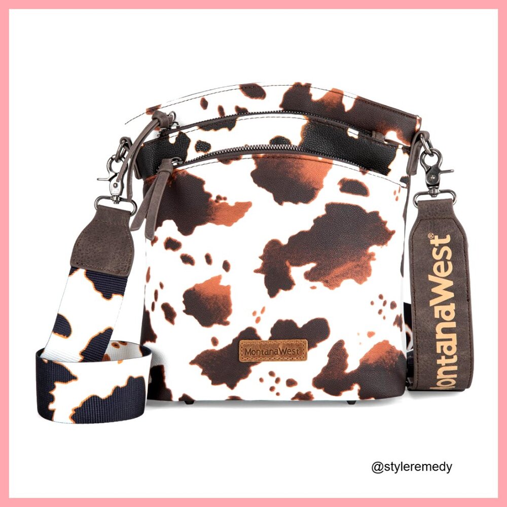 Faux Leather Crossbody Bag with Adjustable Strap and Multiple Pockets